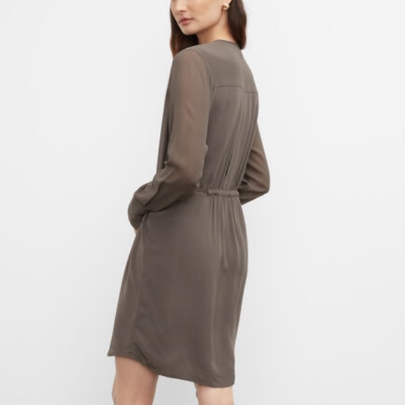 ❤️❤️❤️Club Monaco Silk Shirt Dress - Picture 4 of 5